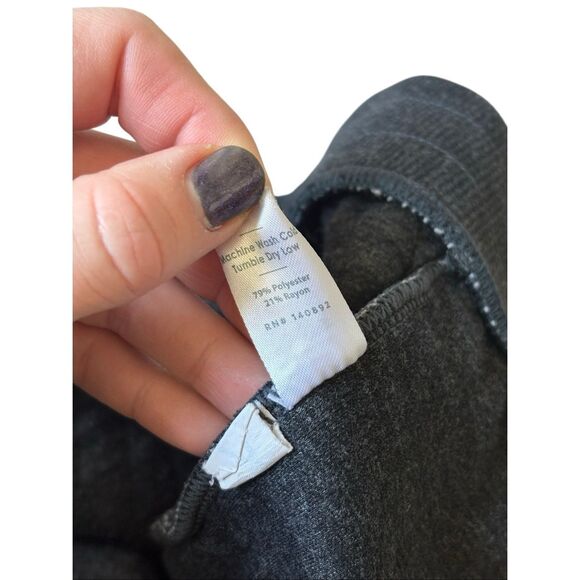 Marine Layer Women’s Quilted Charcoal Gray Joggers size Large L - Picture 6 of 7